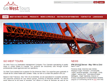 Tablet Screenshot of gowesttours.com